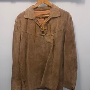 Deerskin Men's Tan Real Suede Jacket